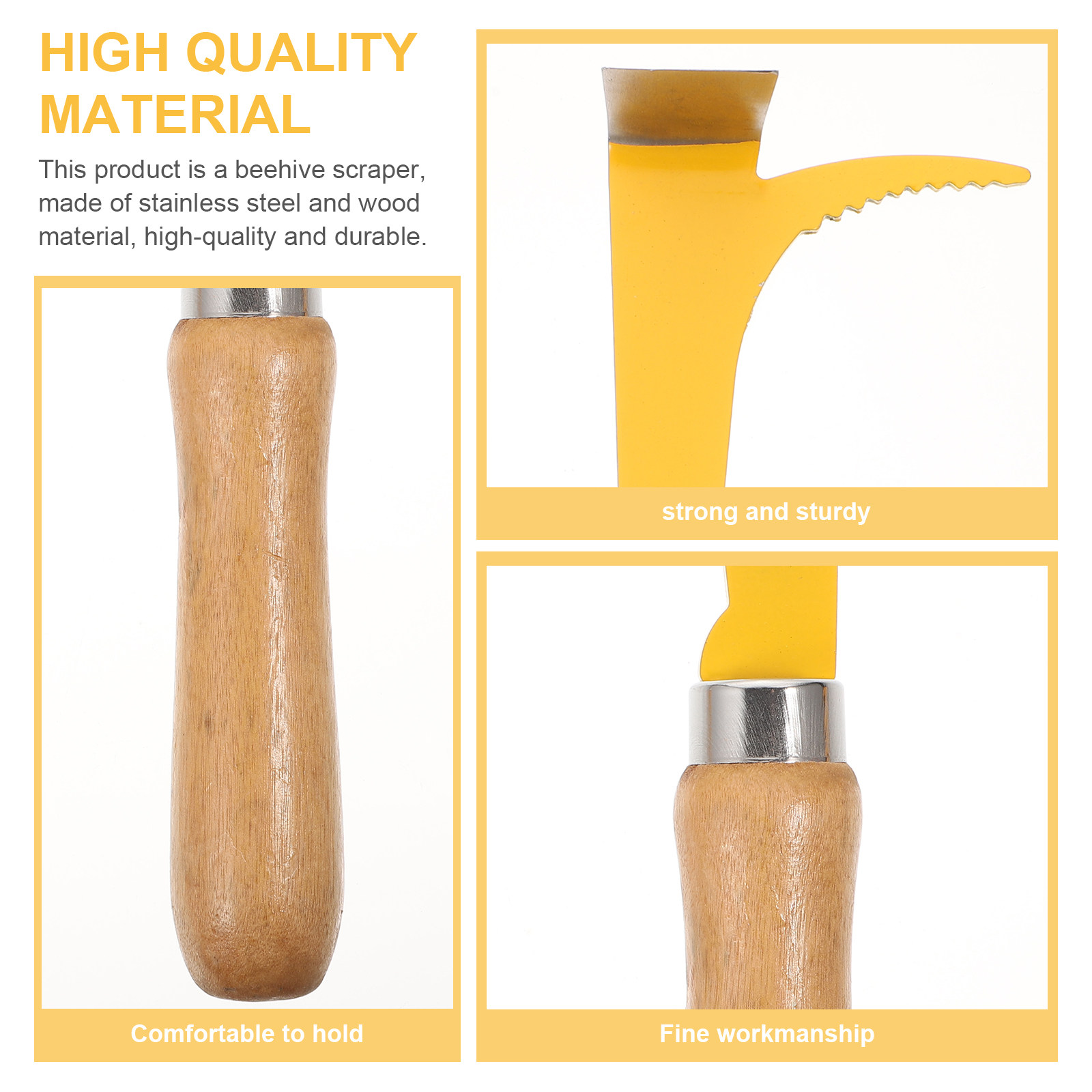 2Pcs Wood Handle Beehive Scrap - огляд і ціна Beehive Frame Wax