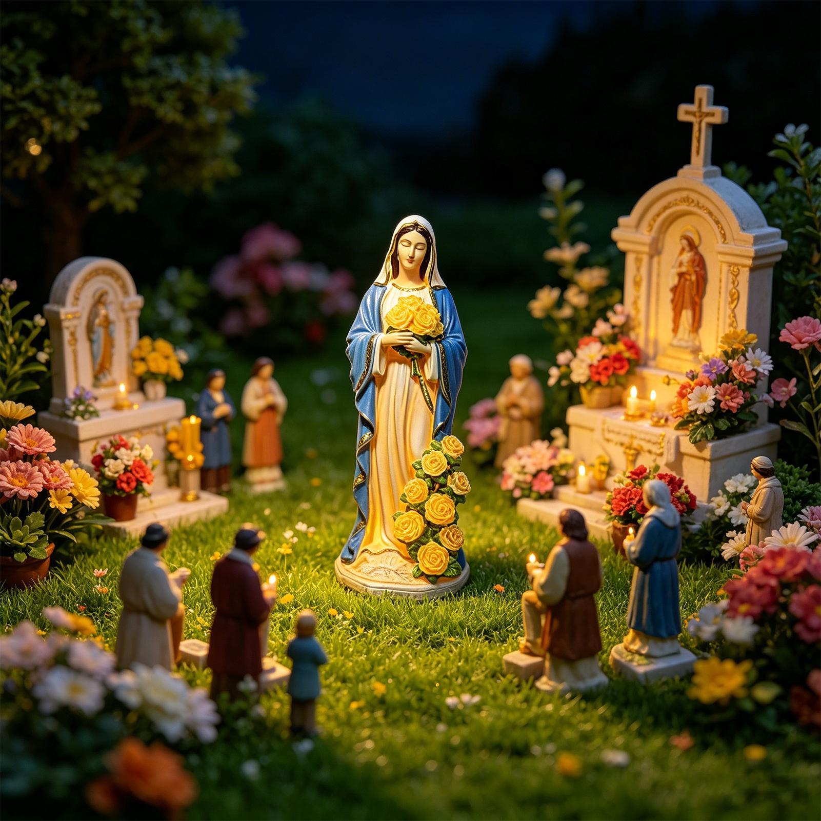 Virgin Mary Solar Statue Garde - огляд і ціна Farming And Agriculture