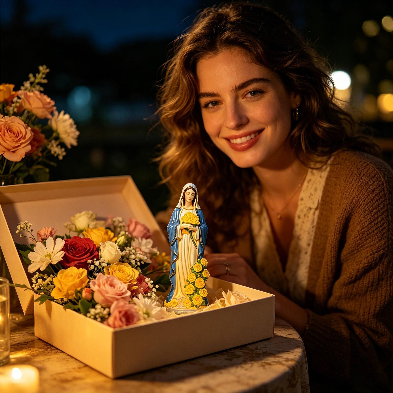 Virgin Mary Solar Statue Garde - огляд і ціна Farming And Agriculture
