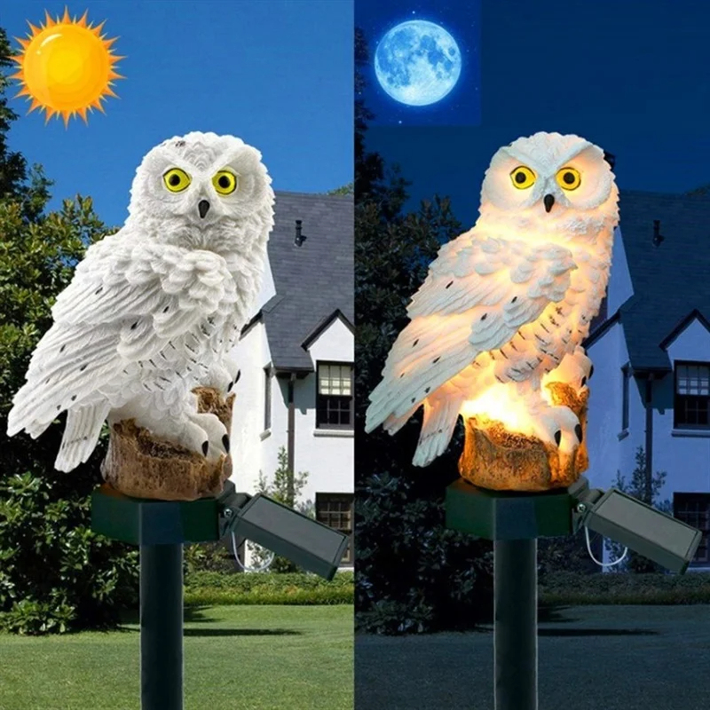 Solar Owl Statue Garden Light  - огляд і ціна Farming And Agriculture